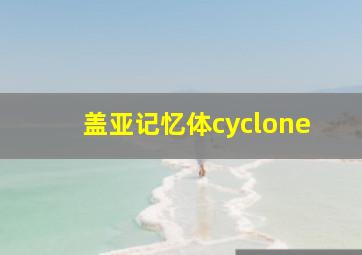 盖亚记忆体cyclone