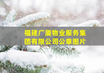 福建广厦物业服务集团有限公司公章图片