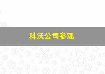 科沃公司参观