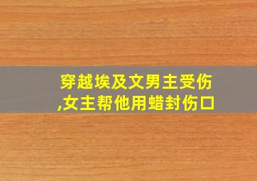 穿越埃及文男主受伤,女主帮他用蜡封伤口