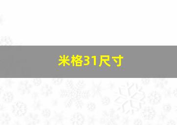 米格31尺寸