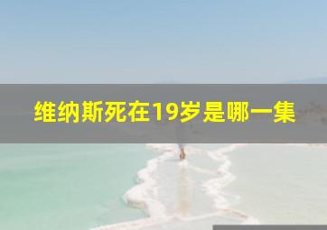 维纳斯死在19岁是哪一集