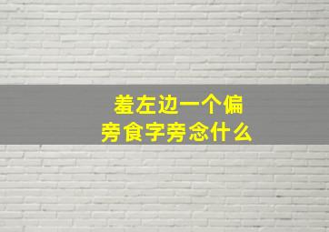 羞左边一个偏旁食字旁念什么