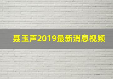 聂玉声2019最新消息视频