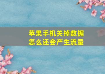 苹果手机关掉数据怎么还会产生流量