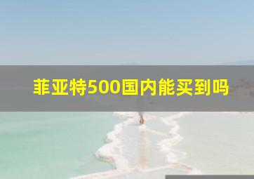 菲亚特500国内能买到吗