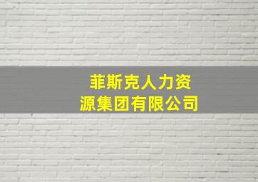 菲斯克人力资源集团有限公司