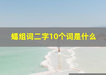 蝠组词二字10个词是什么