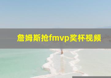 詹姆斯抢fmvp奖杯视频