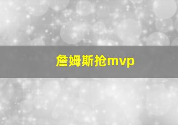 詹姆斯抢mvp