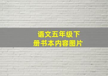 语文五年级下册书本内容图片