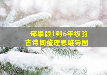 部编版1到6年级的古诗词整理思维导图