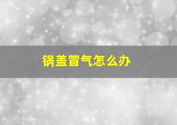 锅盖冒气怎么办