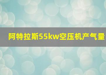 阿特拉斯55kw空压机产气量