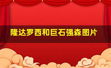 隆达罗西和巨石强森图片