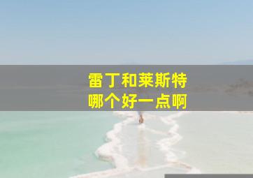 雷丁和莱斯特哪个好一点啊