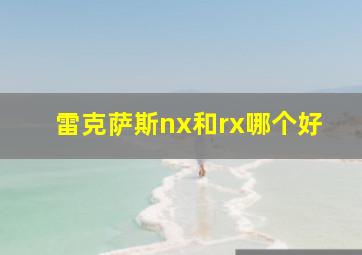 雷克萨斯nx和rx哪个好