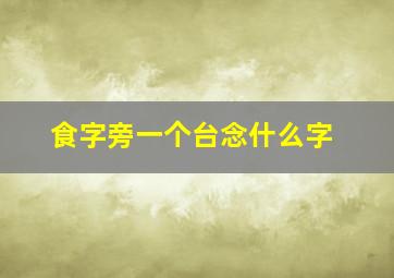 食字旁一个台念什么字