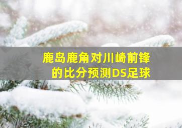 鹿岛鹿角对川崎前锋的比分预测DS足球