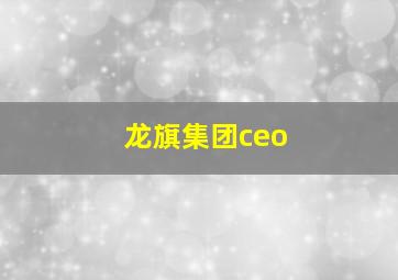 龙旗集团ceo